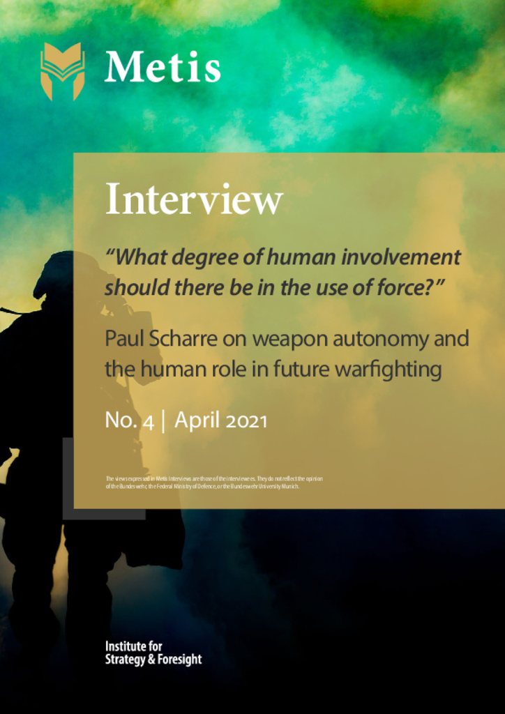 “What degree of human involvement should there be in the use of force?“